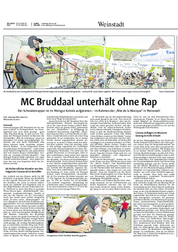 MC Bruddaal unterhält ohne Rap