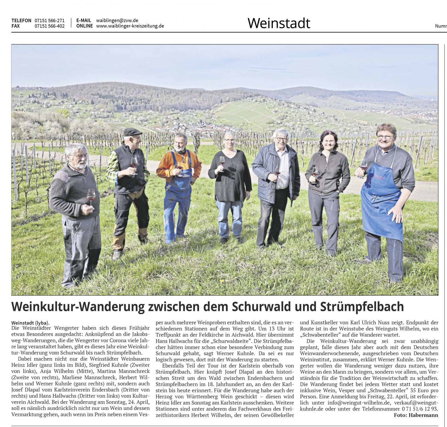 <?=Weinkultur-Wanderung zwischen dem Schurwald und Strümpfelbach ?>