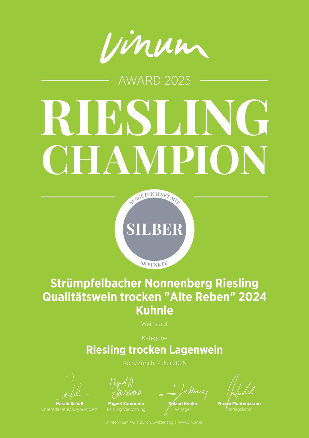 2024 Riesling trocken >Alte Reben< 