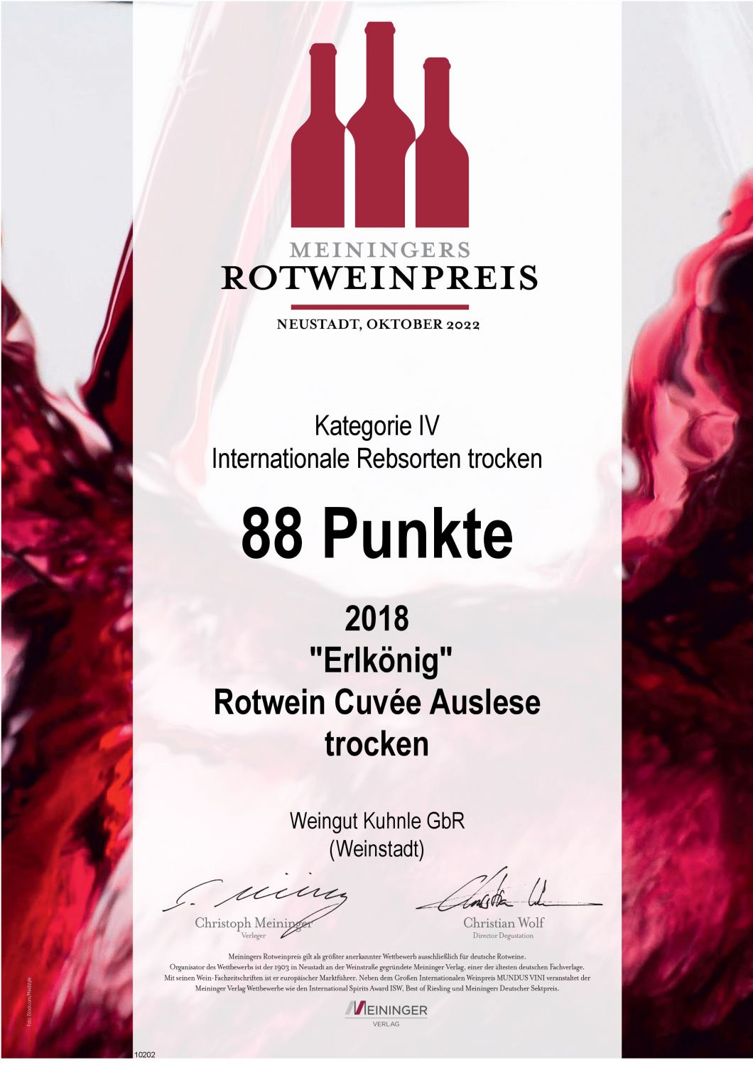 2018 Erlkönig - Rotwein Cuvée Auslese trocken